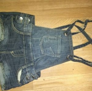 Ava cut shirt overall hot kiss shorts